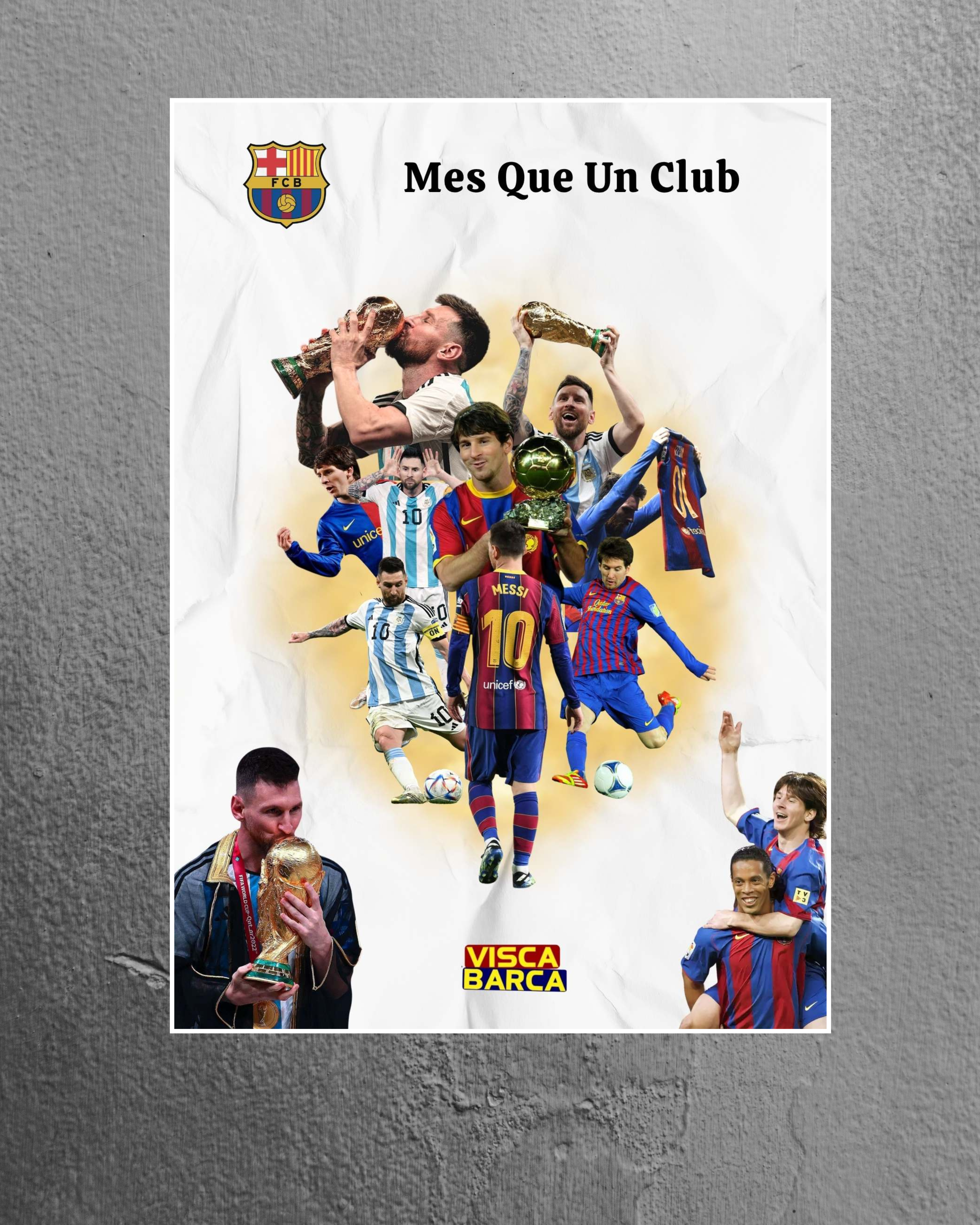 Football Poster | Champion | Messi 10