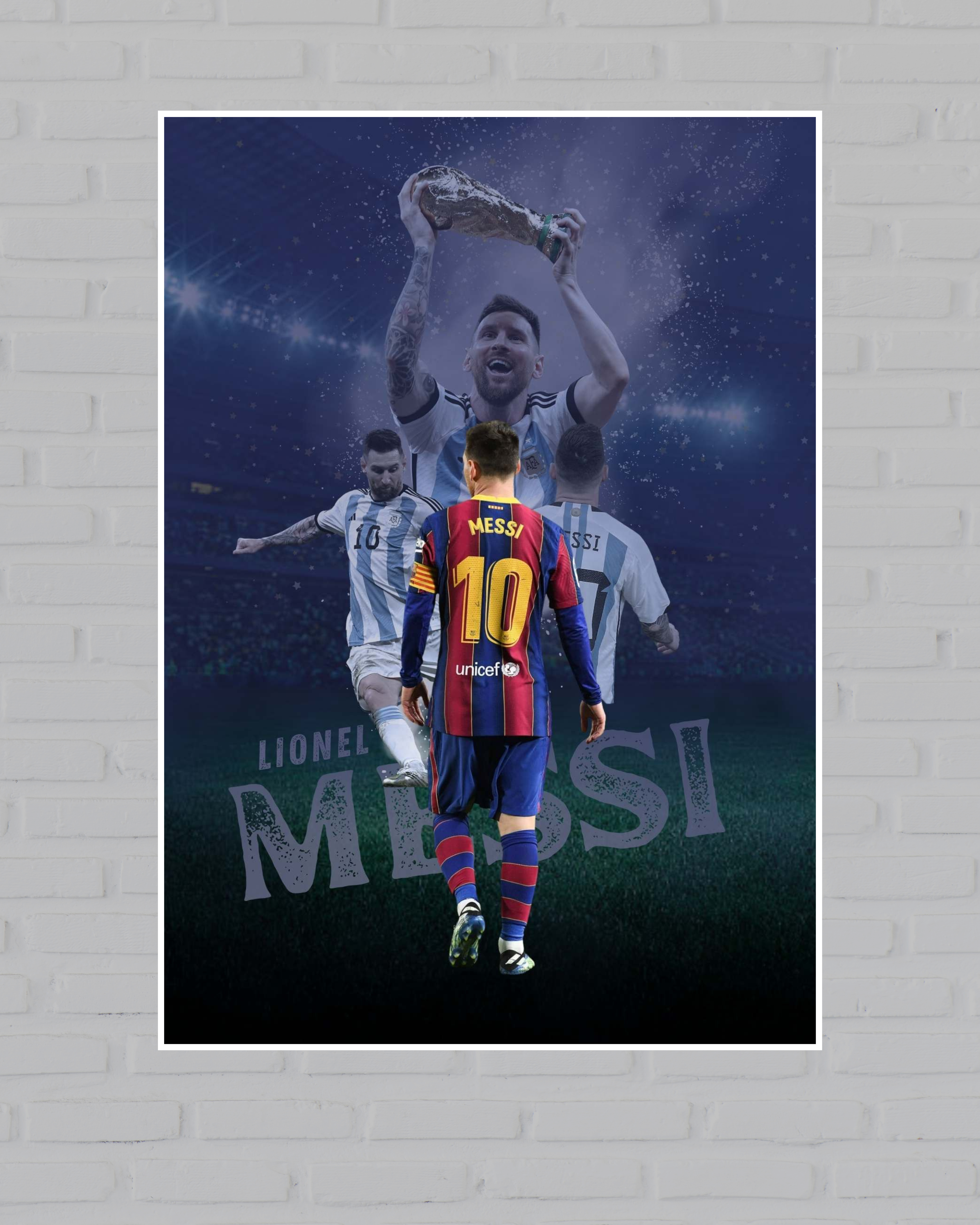 Football Poster | Champion | Lionel Messi 10