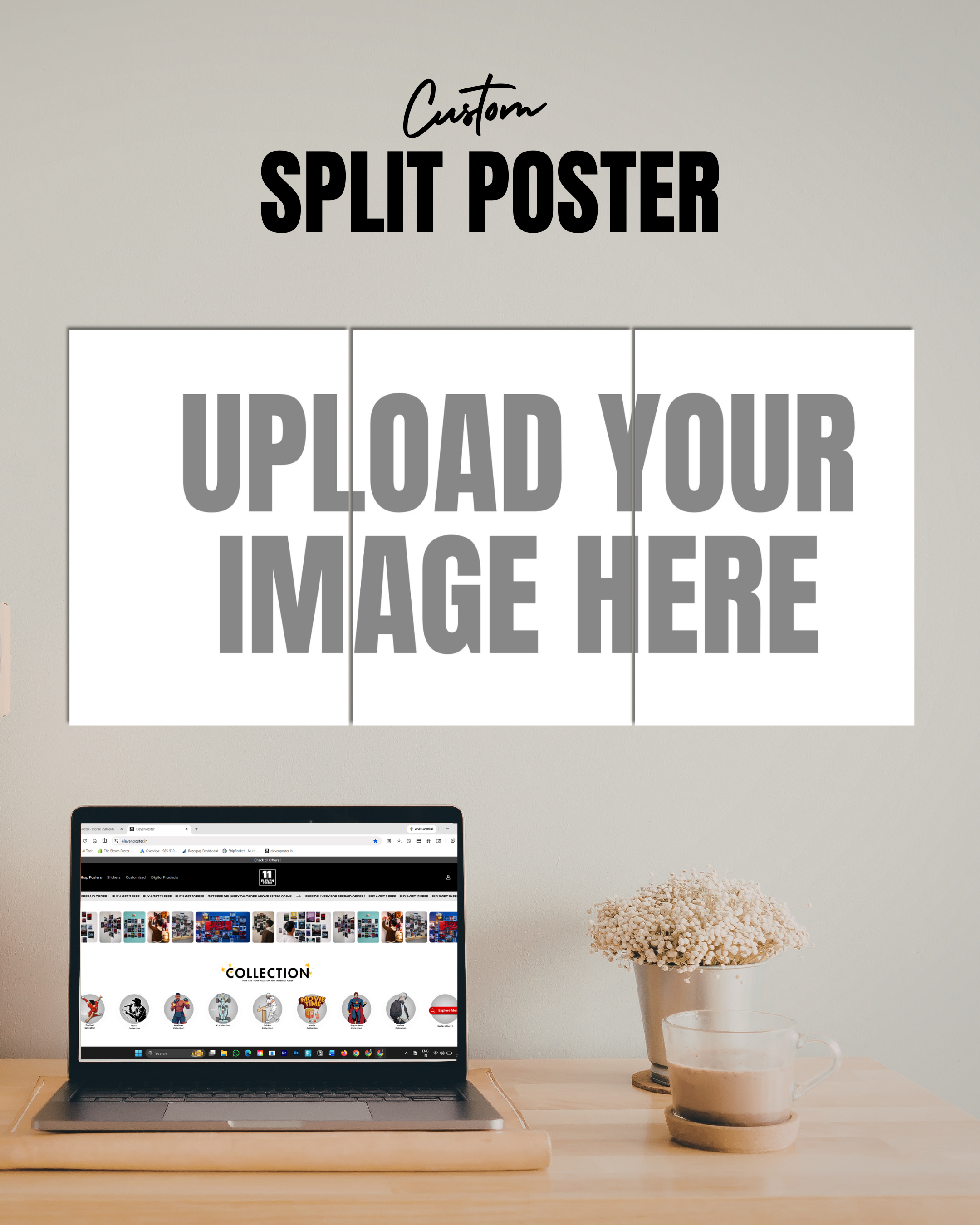 Custom Split Poster | Upload Your Image