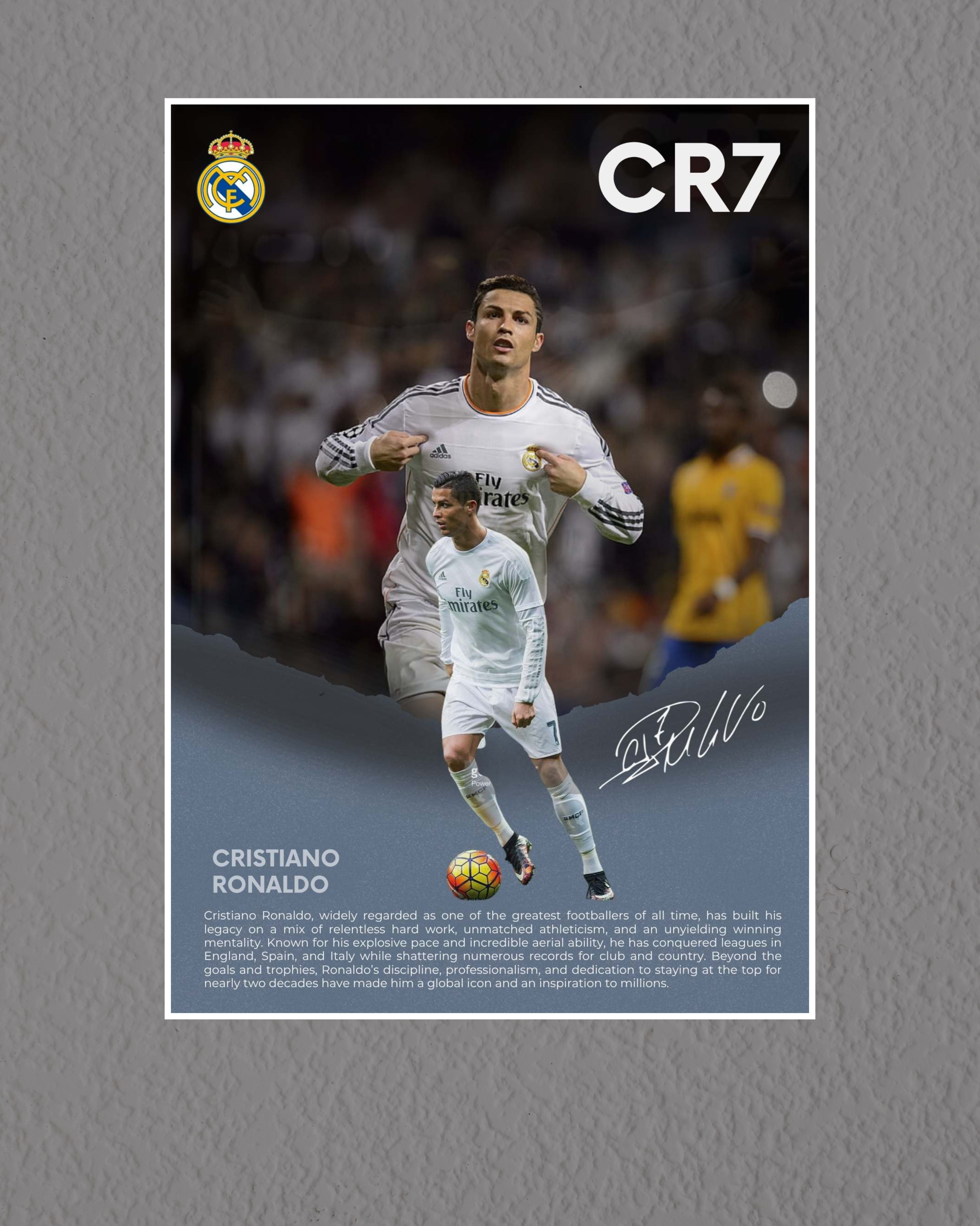 Football Poster | Champion | CR7