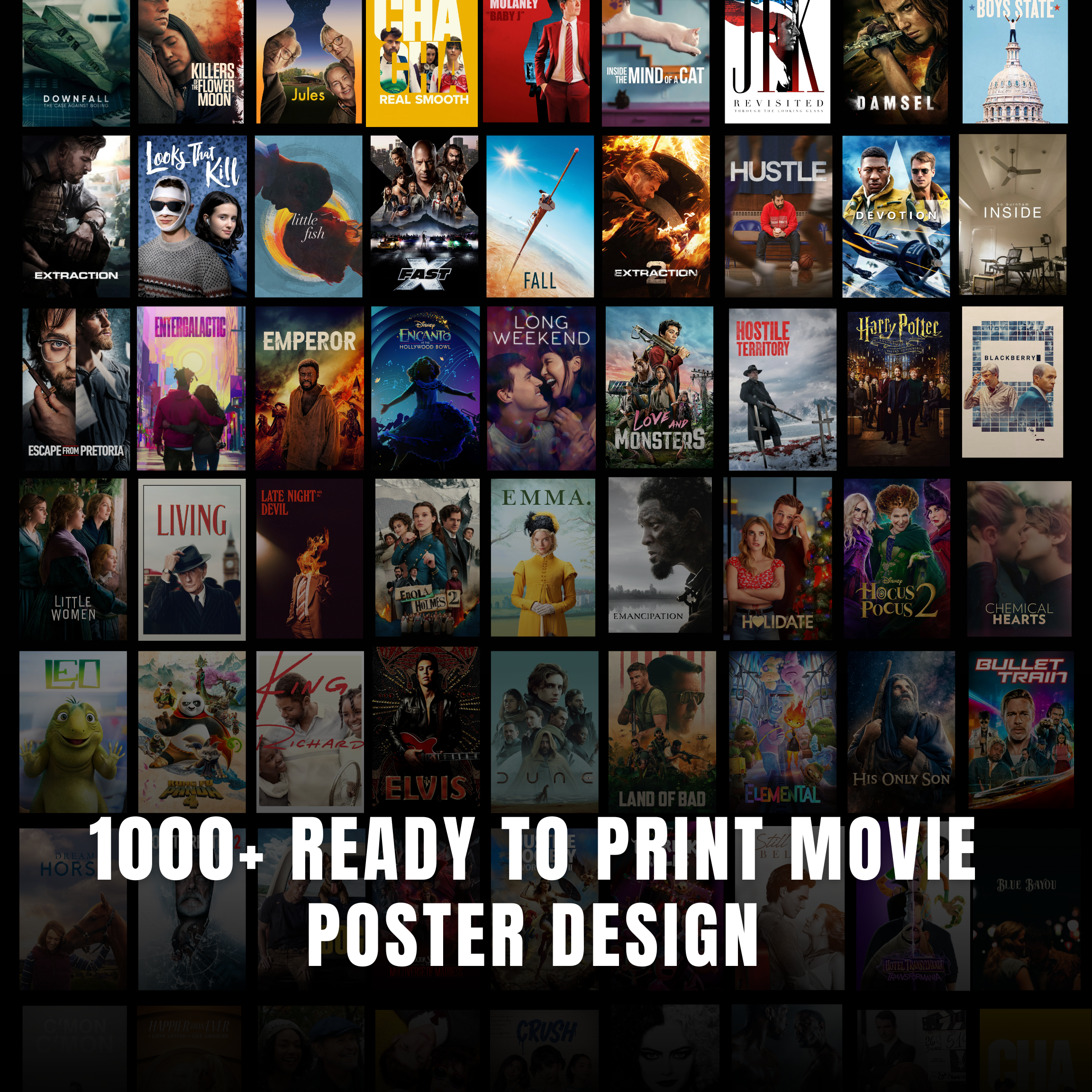 1000+ Movie Poster Ready to Print design