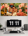Lord Krishna & Radha 3 Set Split Poster