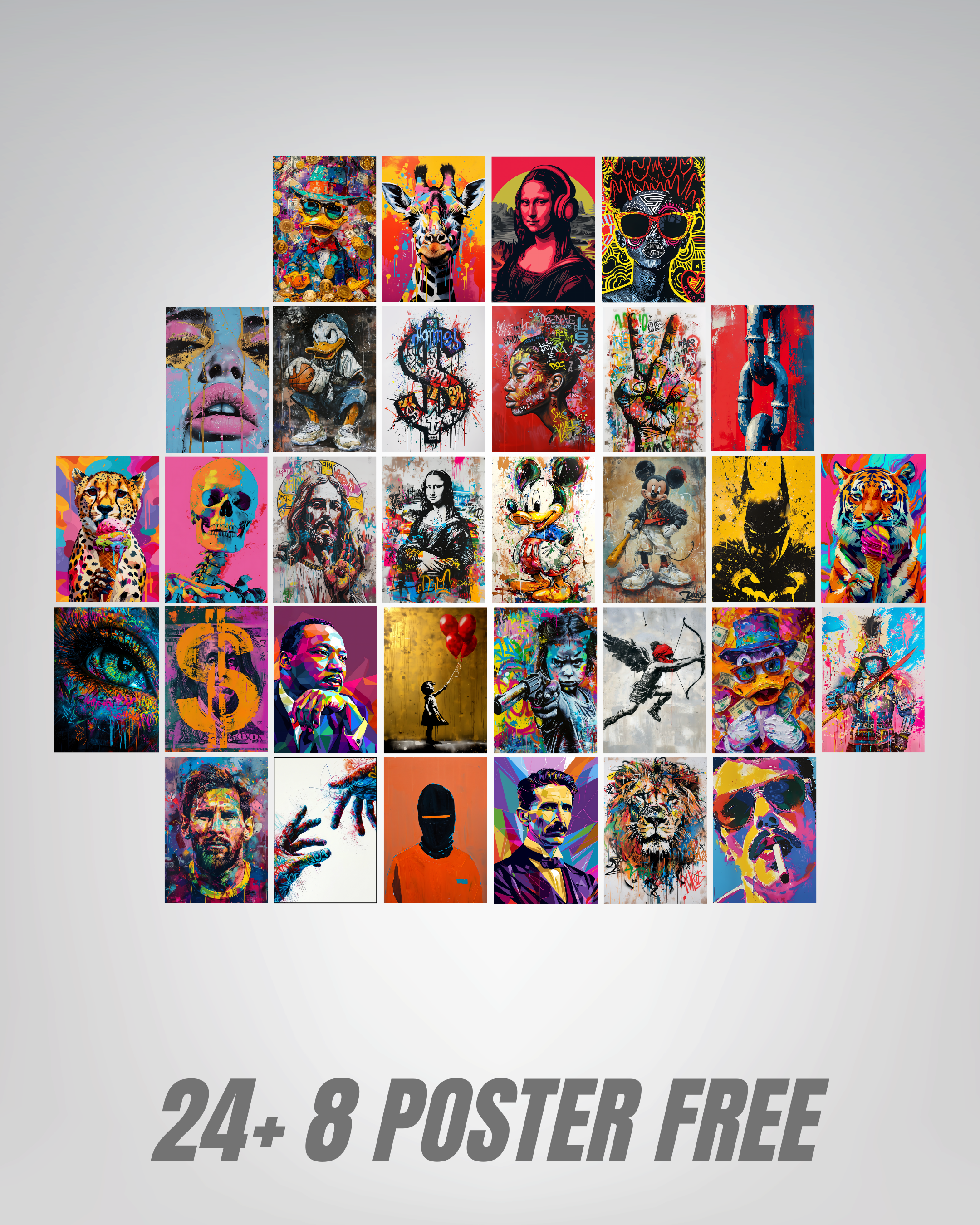 Pop Art Collage Poster Kit.