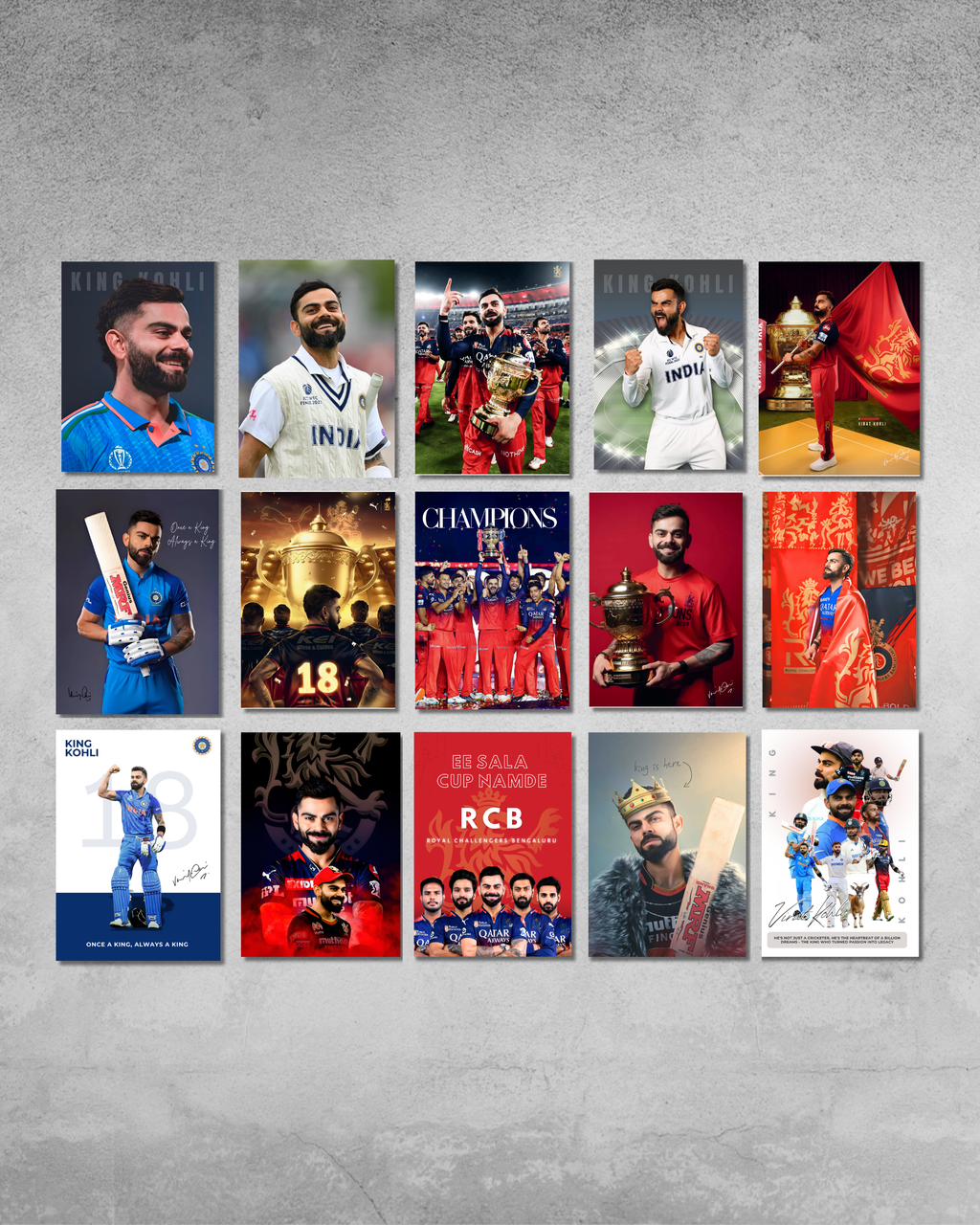 Virat Kohli Collage Poster Kit.