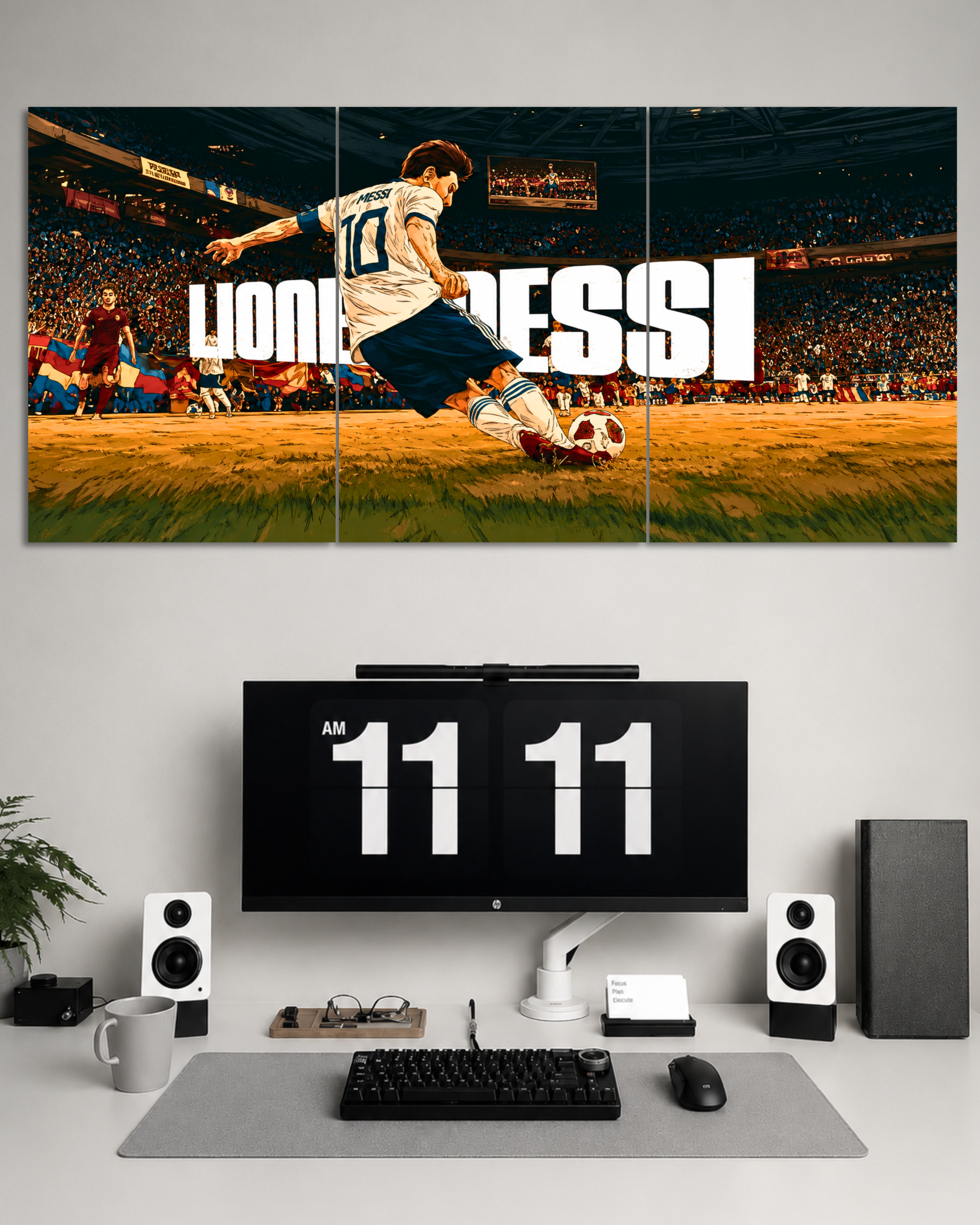 Lionel Messi 3 set Split Poster