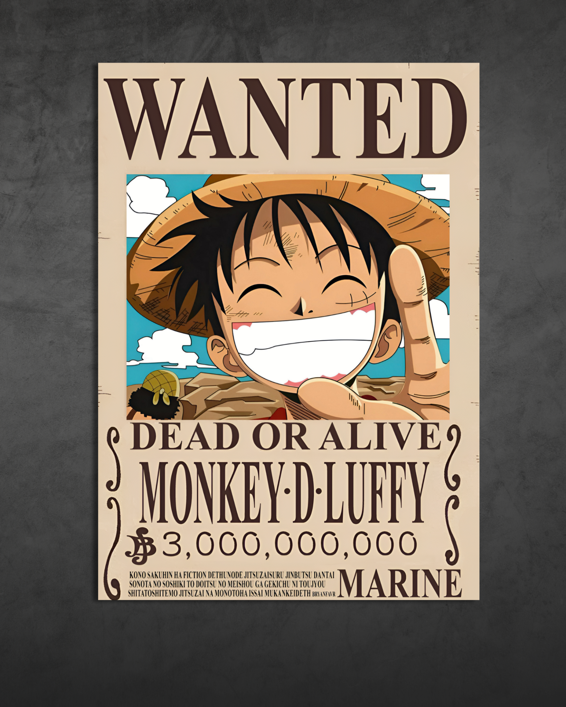 Anime Characters | Luffy | Wanted