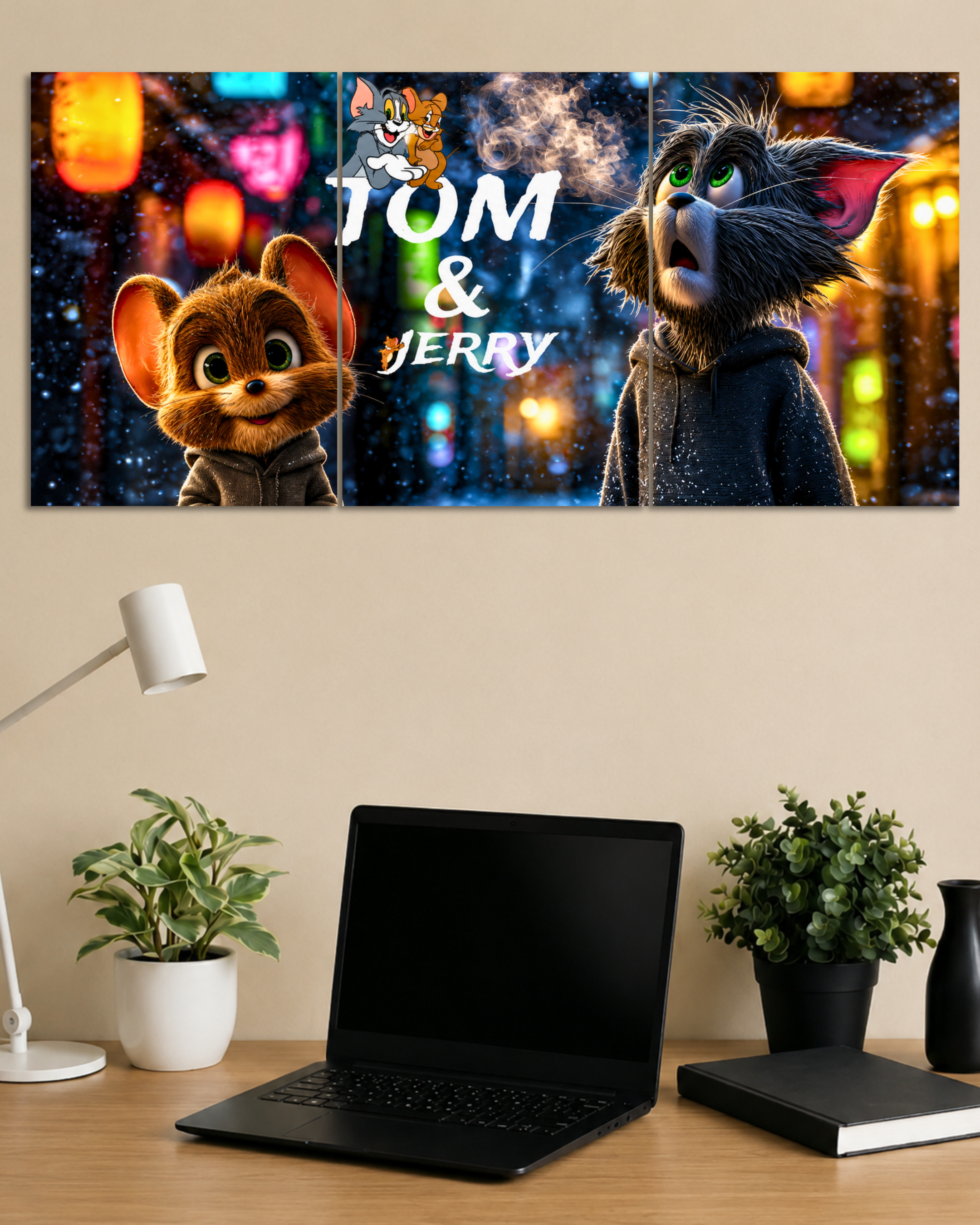 Tom & Jerry 3 set Split Poster