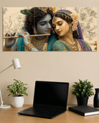Lord Krishna & Radha 3 Set Split Poster