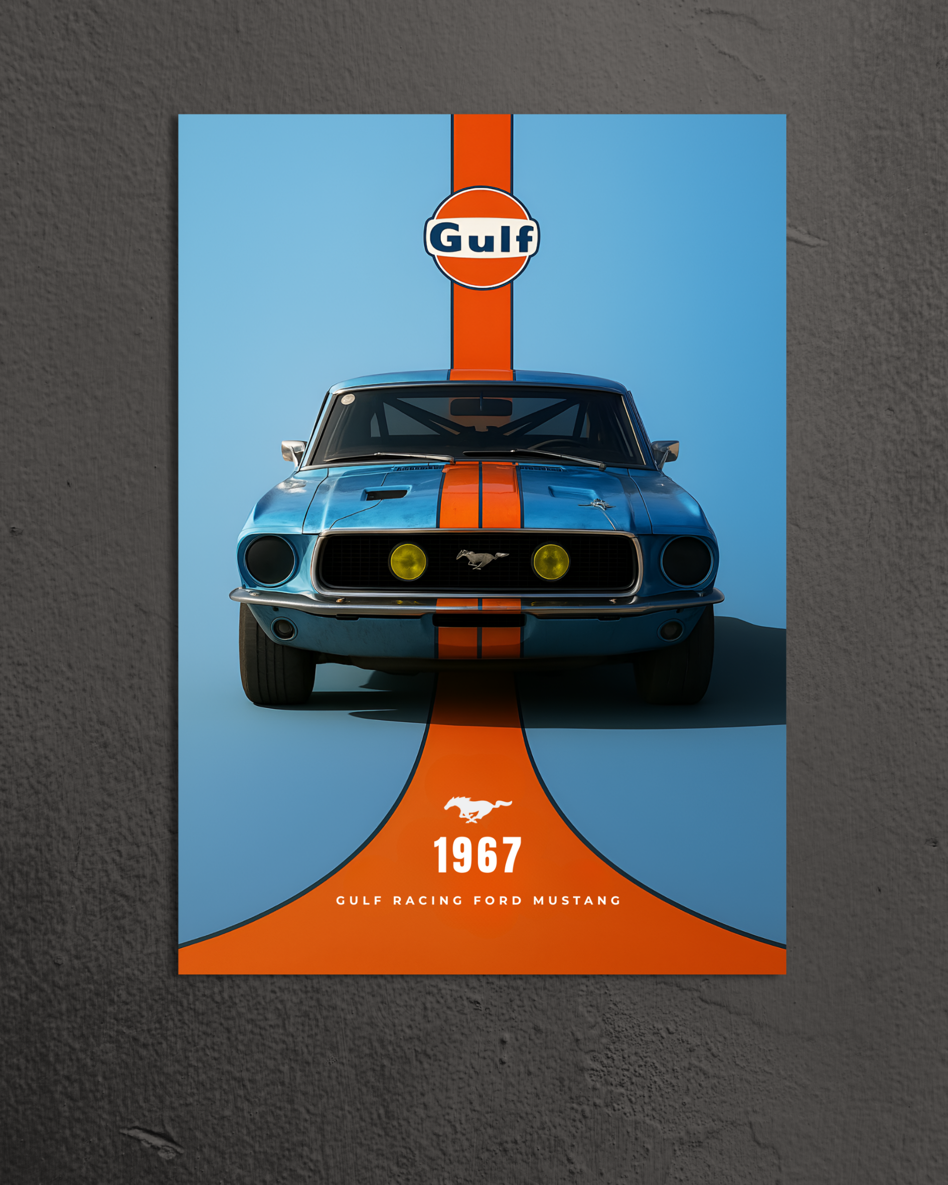 Car Poster | Ford Mustang 1967