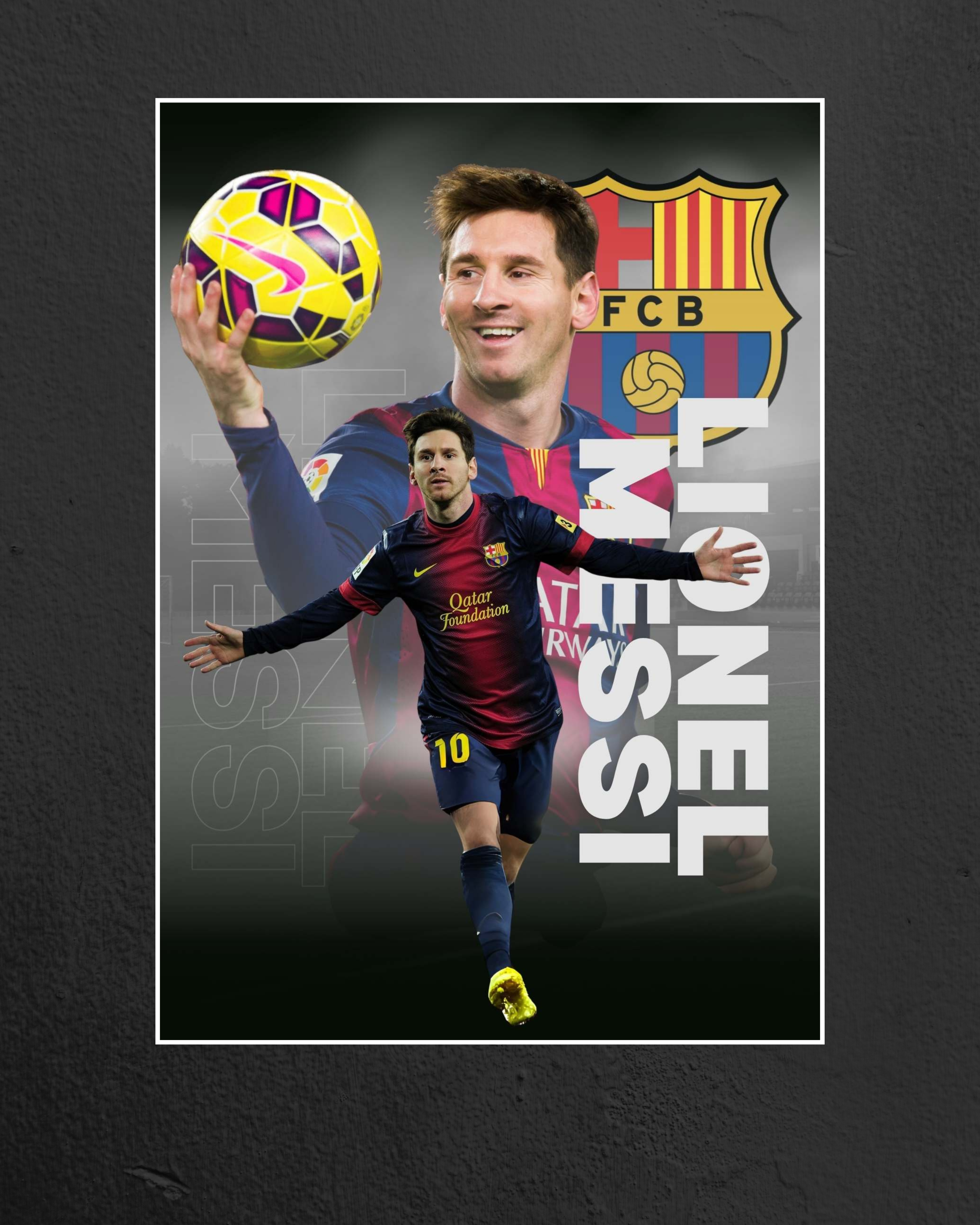 Football Poster | Champion | Messi