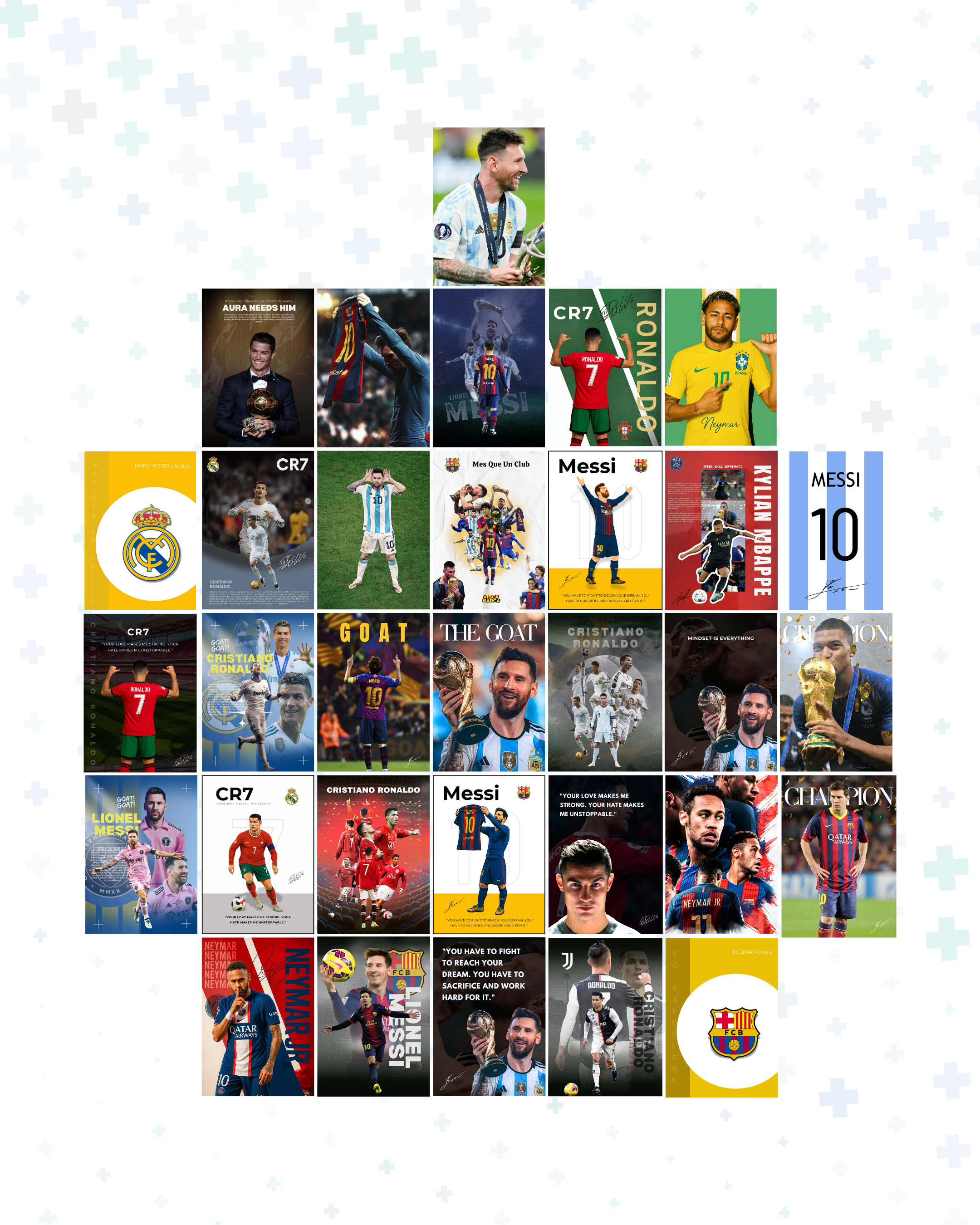 Football Collage Poster Kit.