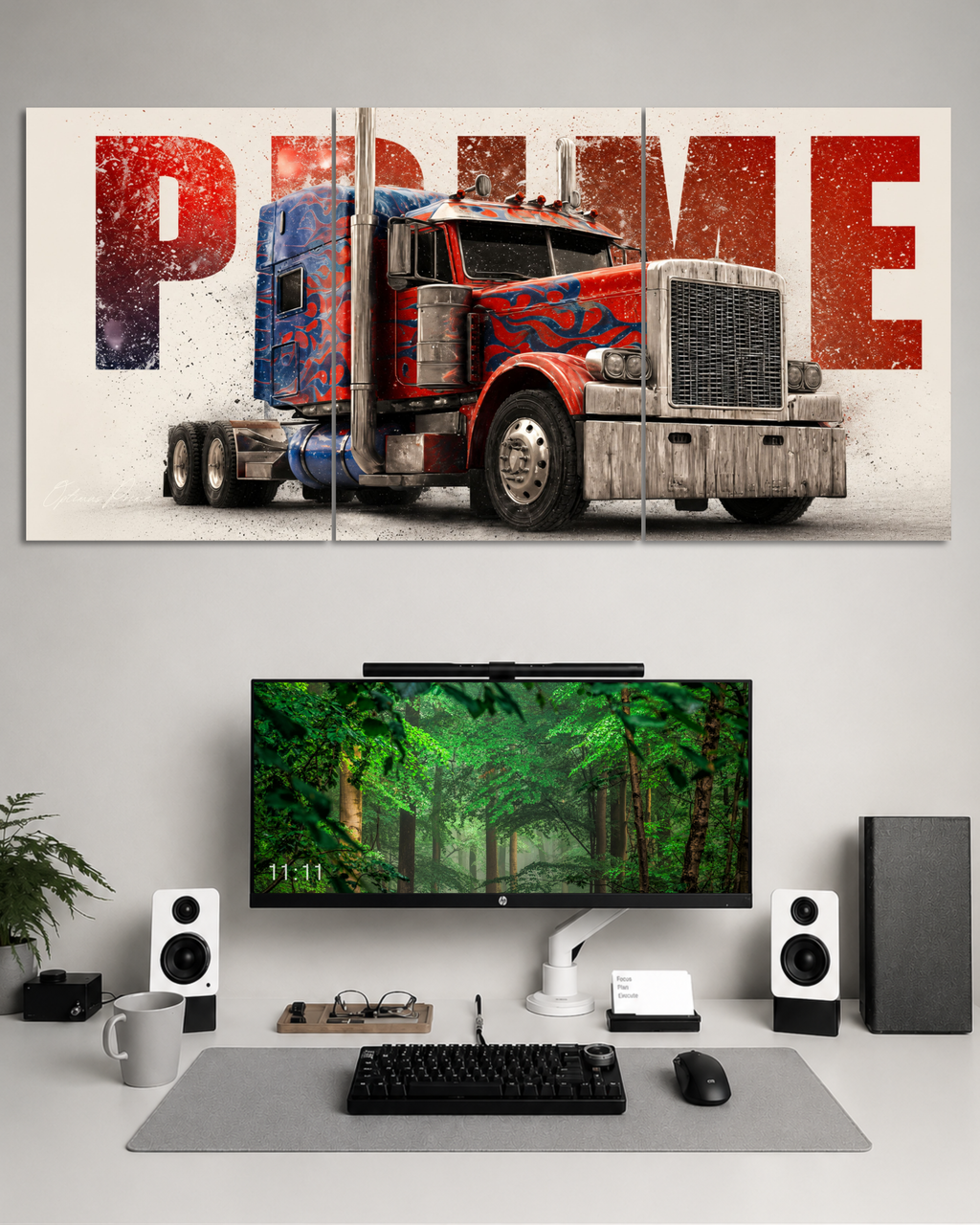 Transfermer | Optimus Prime | 3 set Split Poster