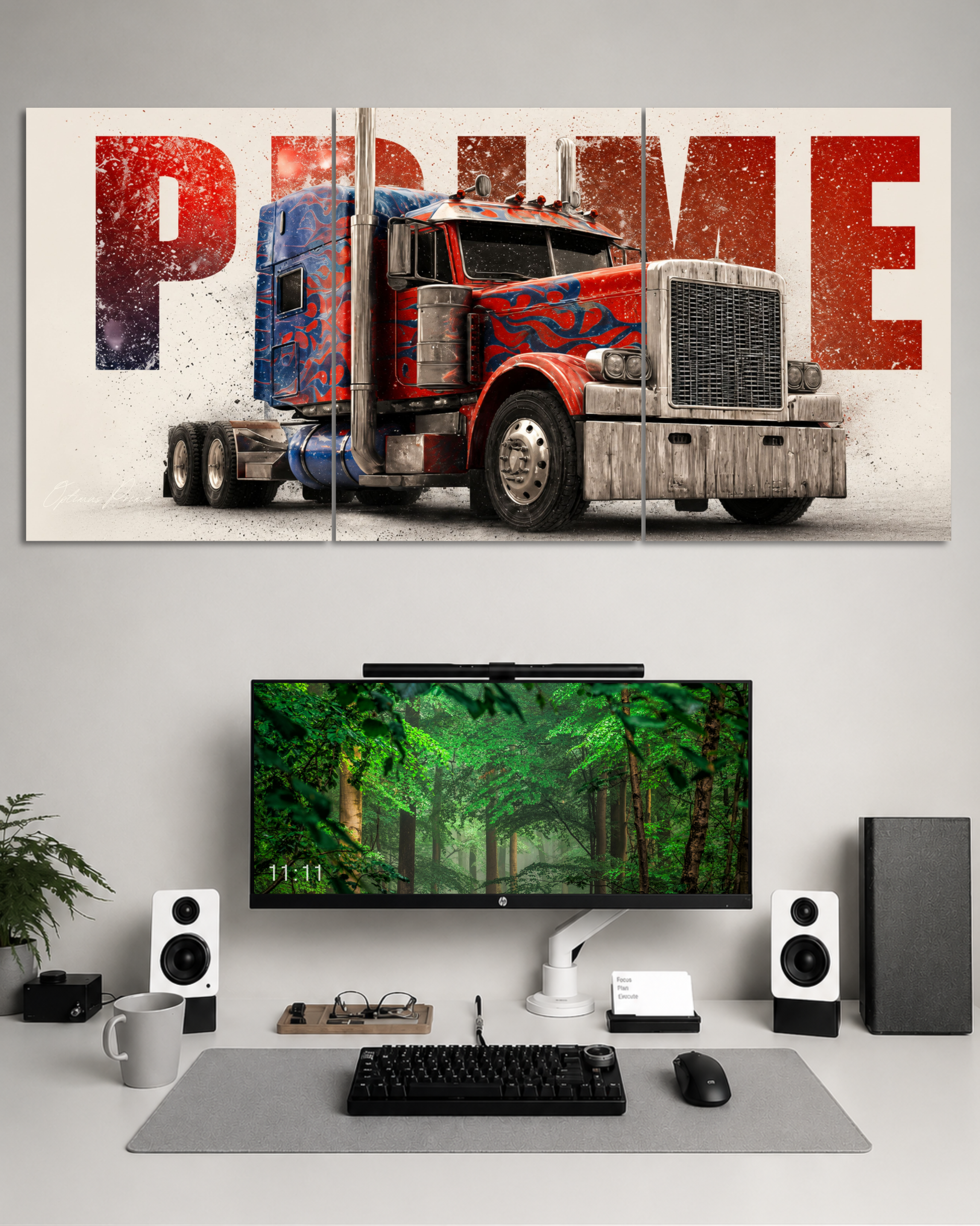 Transfermer | Optimus Prime | 3 set Split Poster